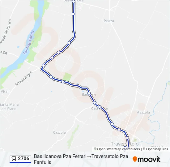 2706 Bus Line Map