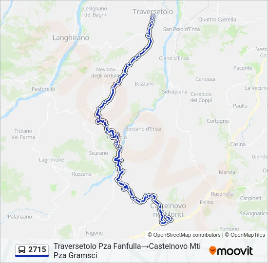 2715 Bus Line Map