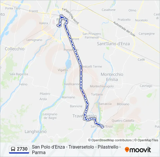 2730 Bus Line Map