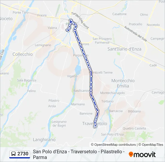 2730 Bus Line Map