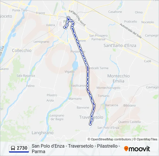 2730 Bus Line Map