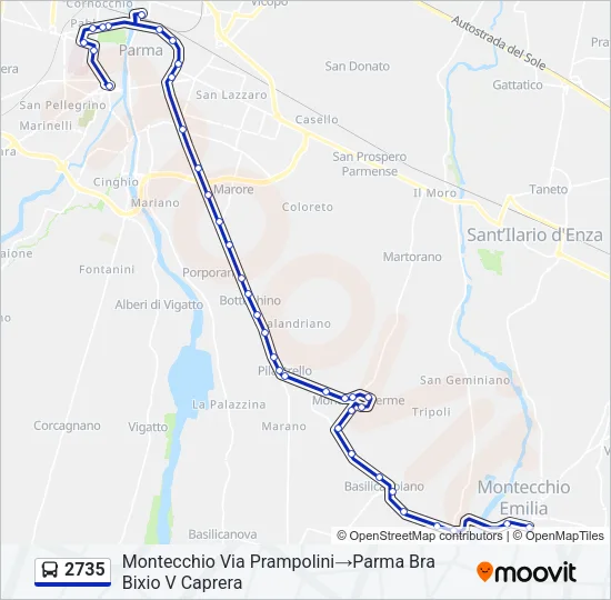 2735 Bus Line Map
