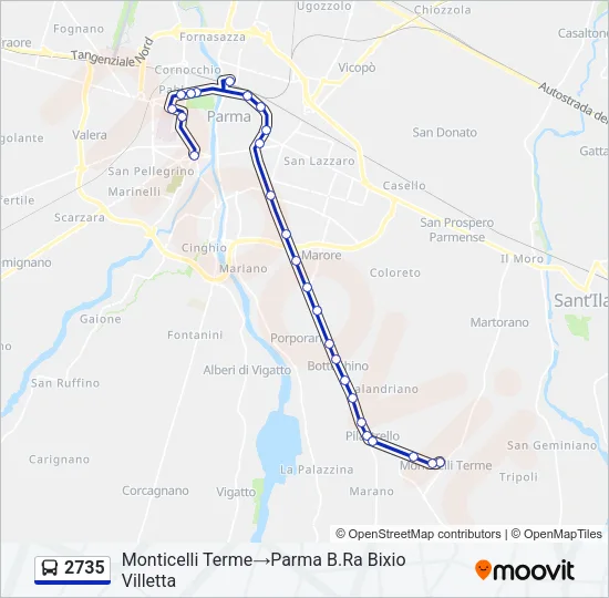 2735 Bus Line Map