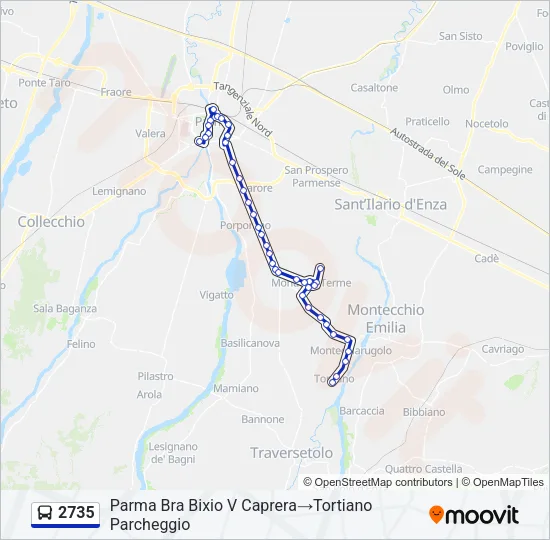2735 Bus Line Map