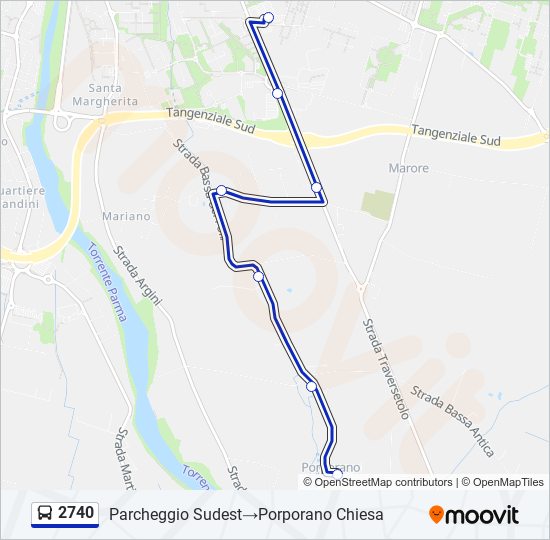 2740 bus Line Map