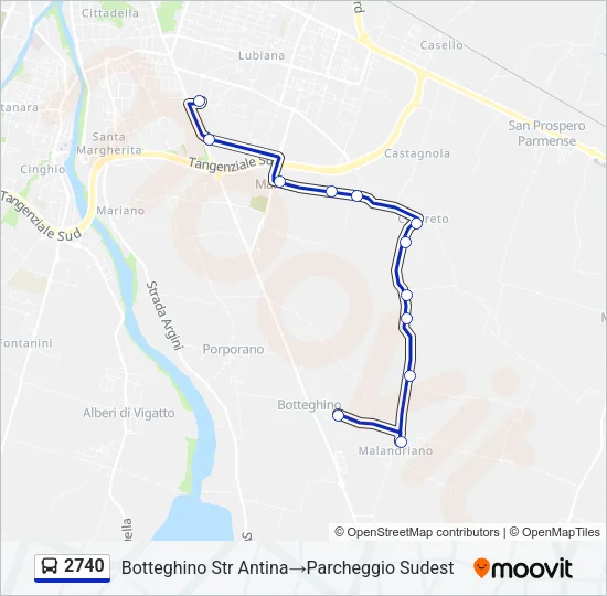 2740 Bus Line Map