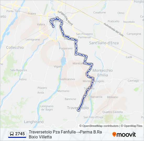 2745 Bus Line Map