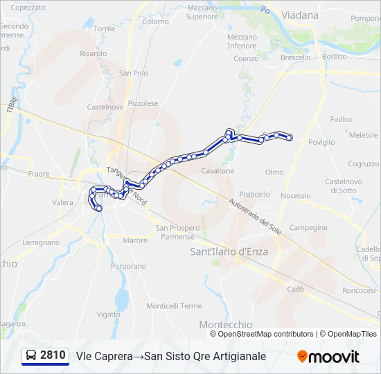 2810 Bus Line Map