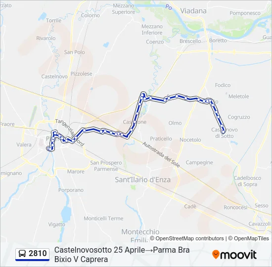 2810 Bus Line Map