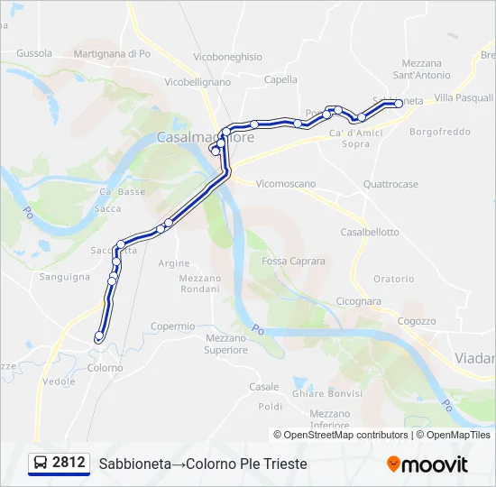 2812 Bus Line Map