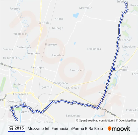 2815 Bus Line Map