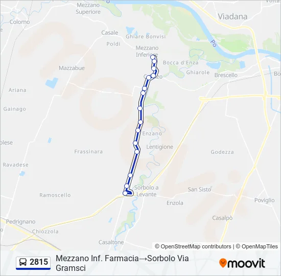 2815 Bus Line Map
