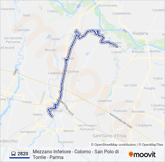 2820 bus Line Map