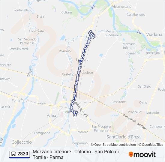 2820 bus Line Map