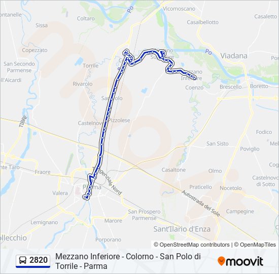 2820 bus Line Map