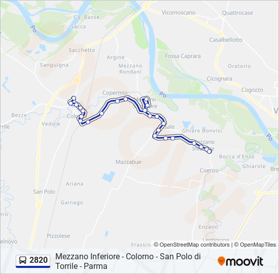 2820 bus Line Map