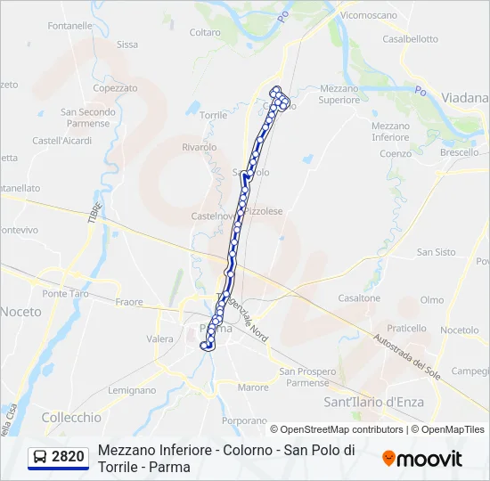 2820 Bus Line Map