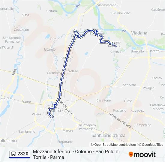 2820 Bus Line Map