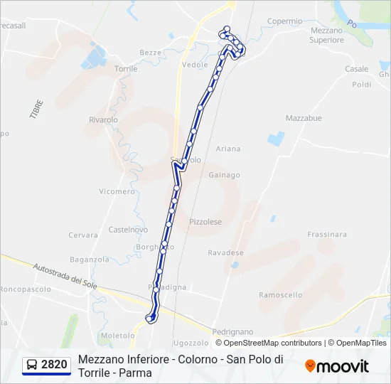 2820 Bus Line Map