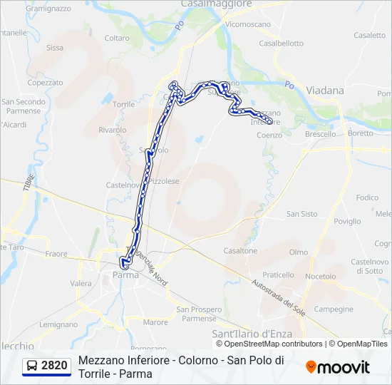 2820 Bus Line Map