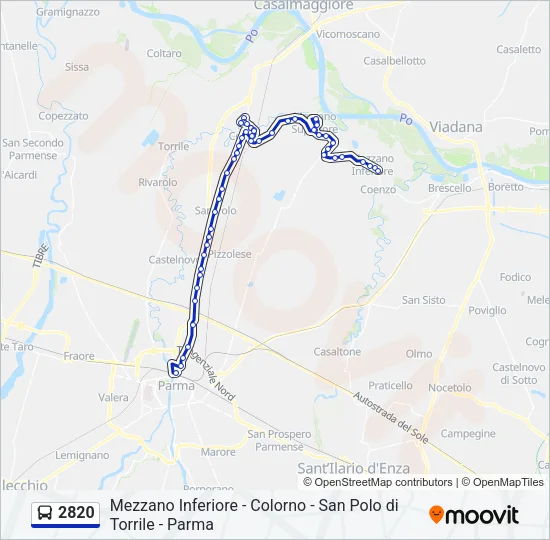 2820 Bus Line Map