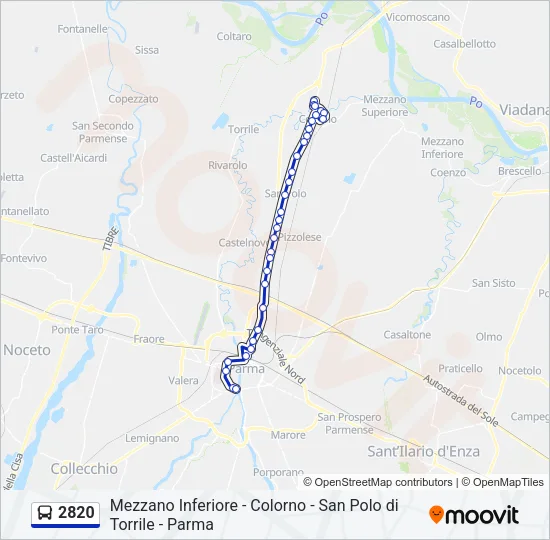 2820 Bus Line Map