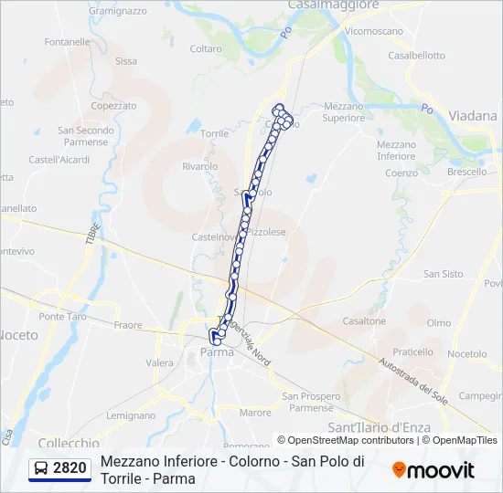 2820 Bus Line Map