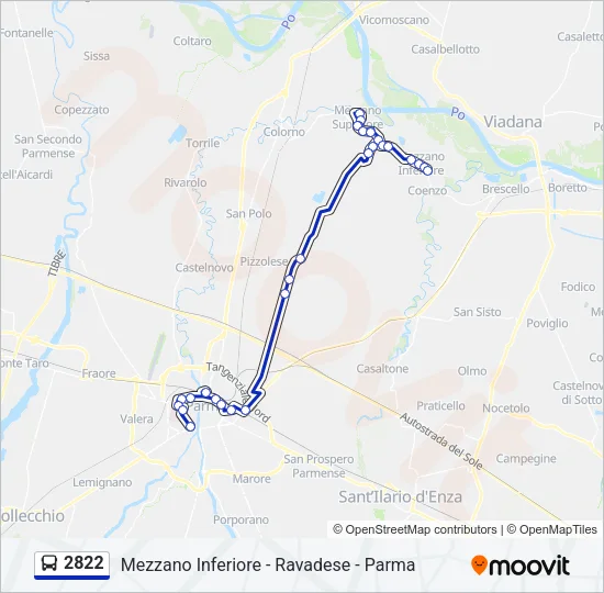 2822 Bus Line Map