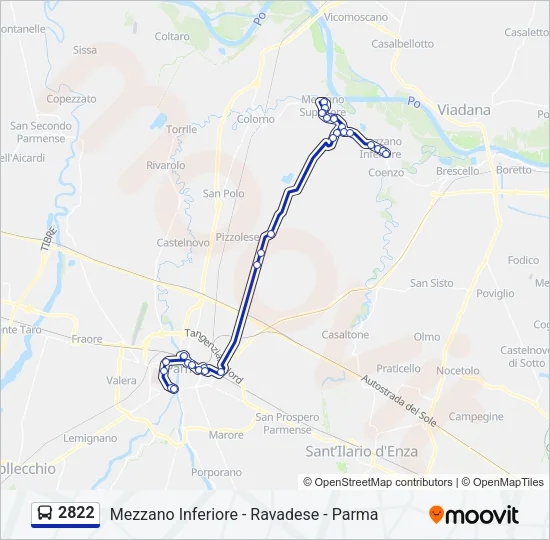 2822 Bus Line Map
