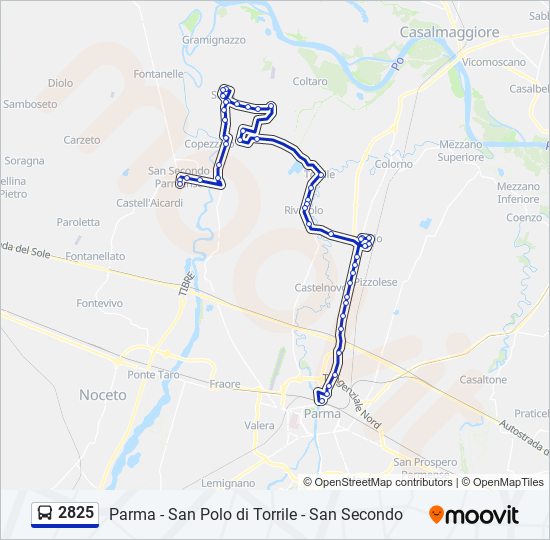 2825 bus Line Map