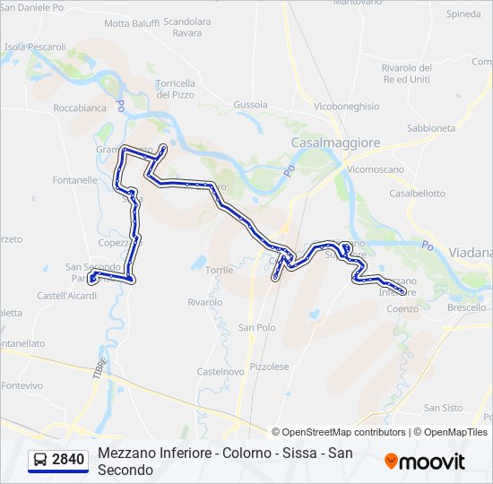 2840 bus Line Map