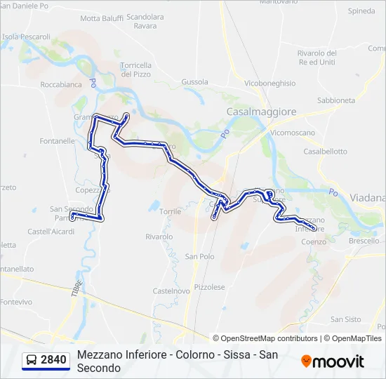 2840 Bus Line Map