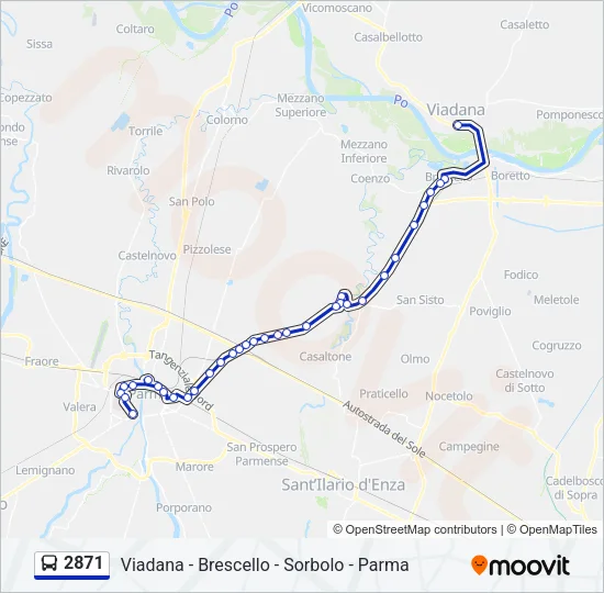 2871 Bus Line Map