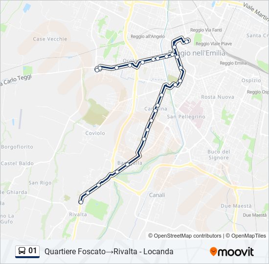 01 bus Line Map