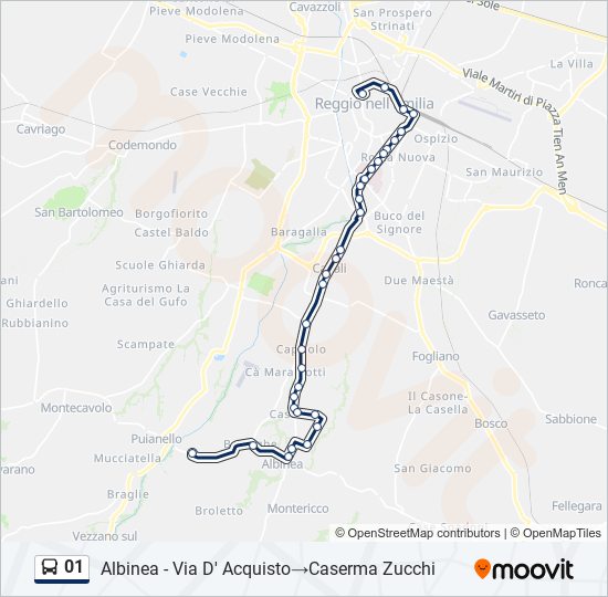 01 bus Line Map