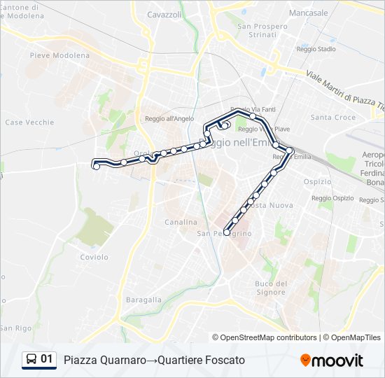 01 bus Line Map