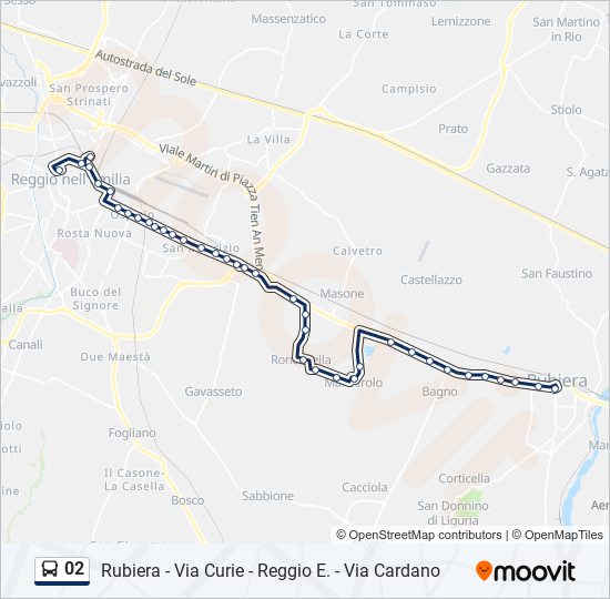 02 bus Line Map