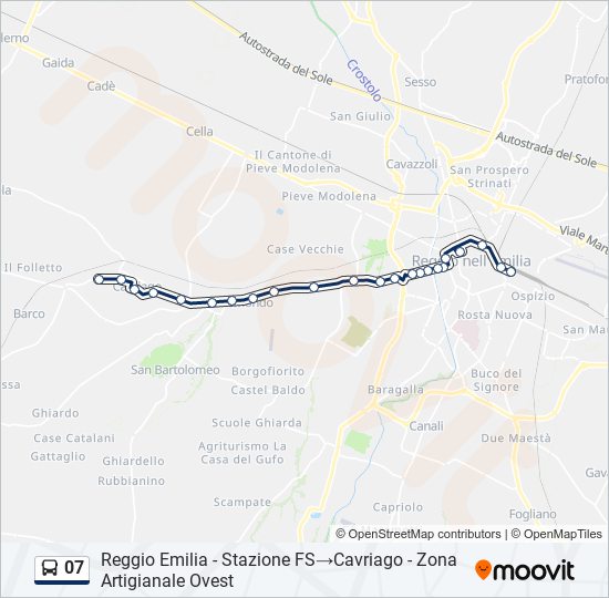 07 bus Line Map