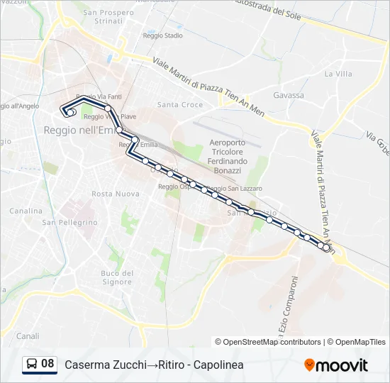 08 Bus Line Map
