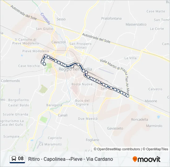 08 Bus Line Map