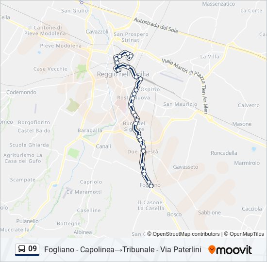 09 bus Line Map