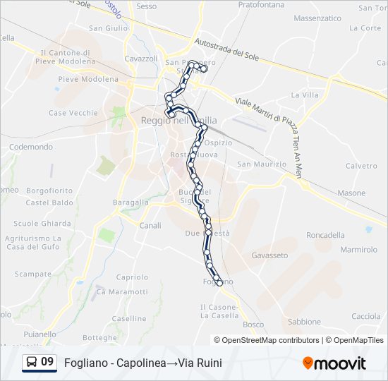 09 bus Line Map