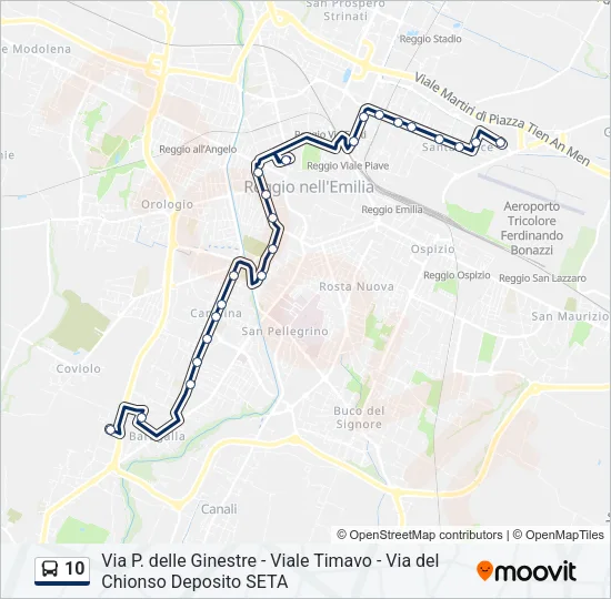 10 Bus Line Map