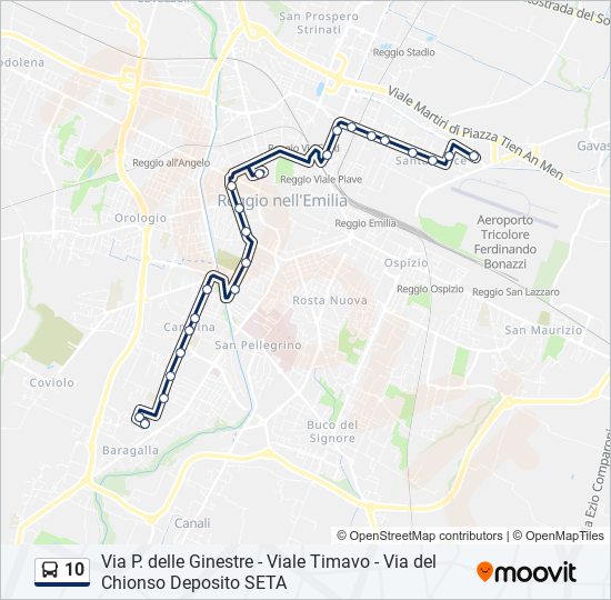 10 bus Line Map