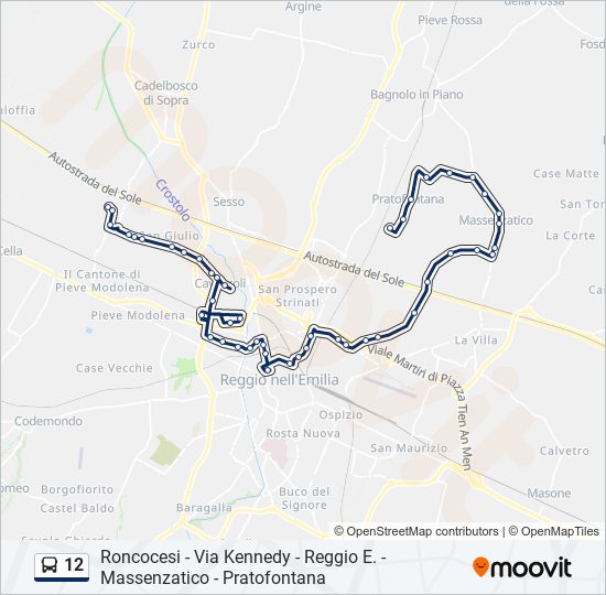 12 bus Line Map