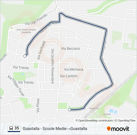 35 Bus Line Map