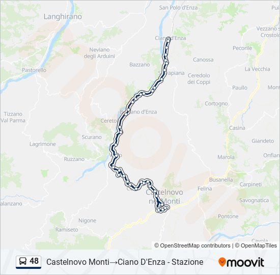 48 bus Line Map