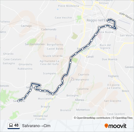 48 bus Line Map