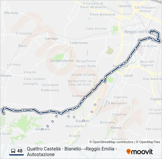 48 Bus Line Map