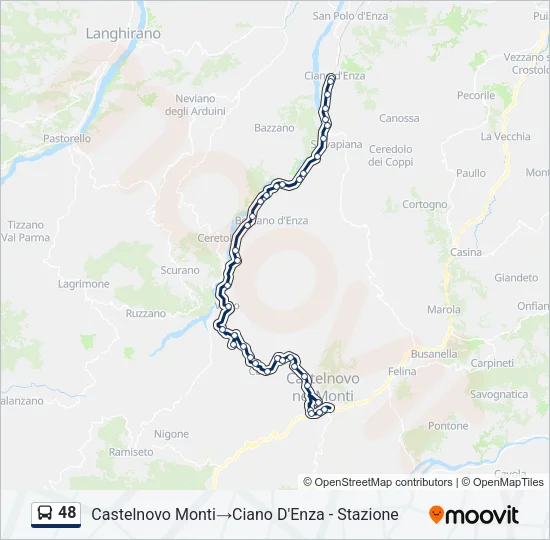 48 Bus Line Map
